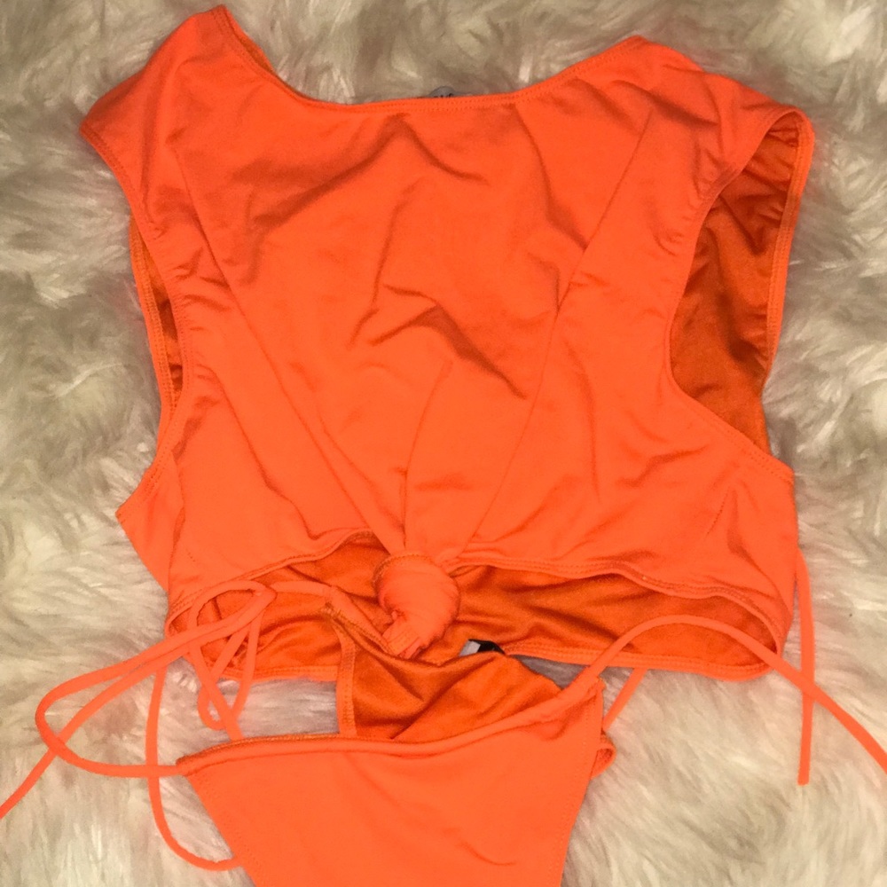 Brand new neon orange bikini set